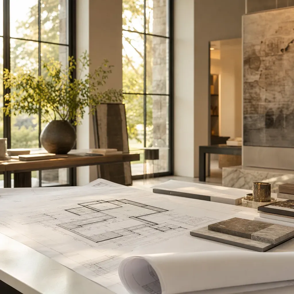DHCC Construction preconstruction design blueprints for luxury home Las Vegas