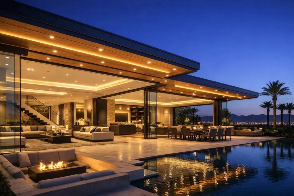 Seamless Transitions: Merging Indoor and Outdoor Living in High-End Las Vegas Homes