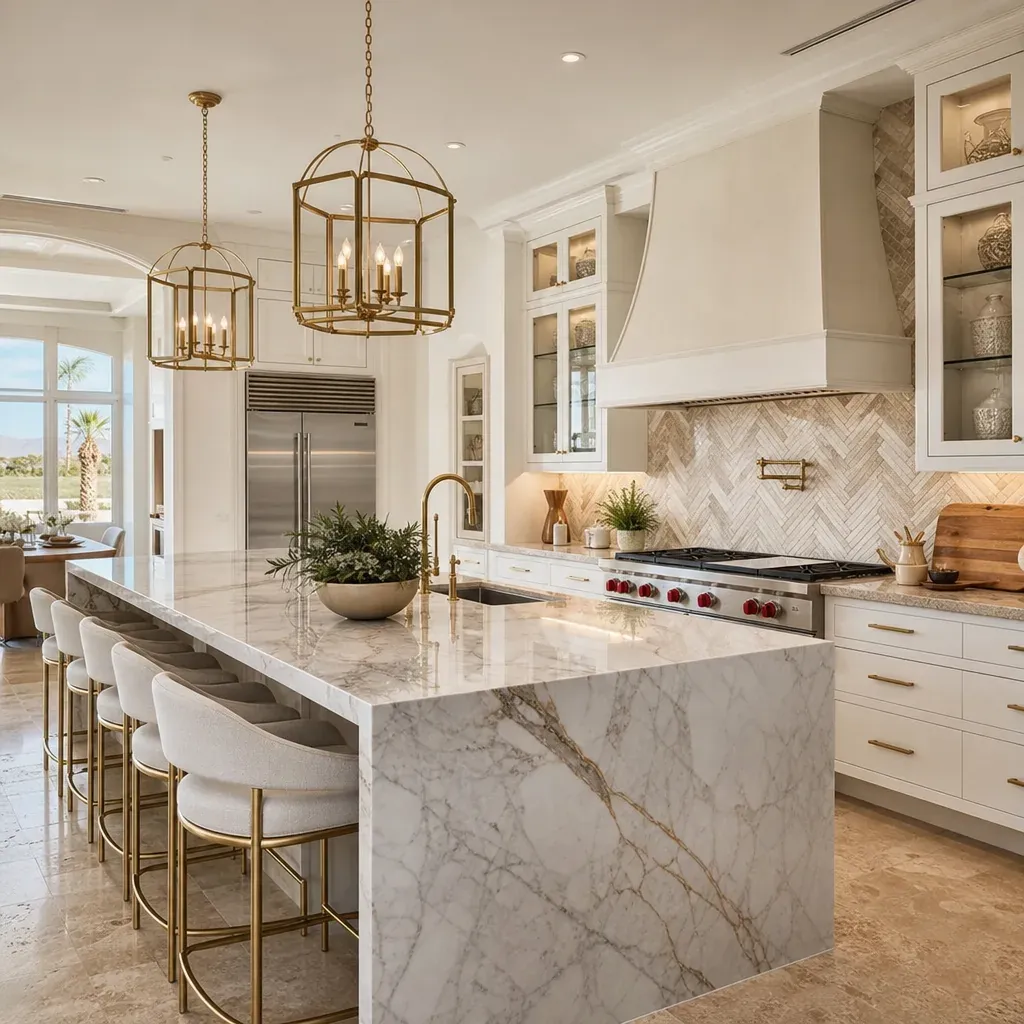 Luxury custom home kitchen interior Henderson NV built by DHCC Construction
