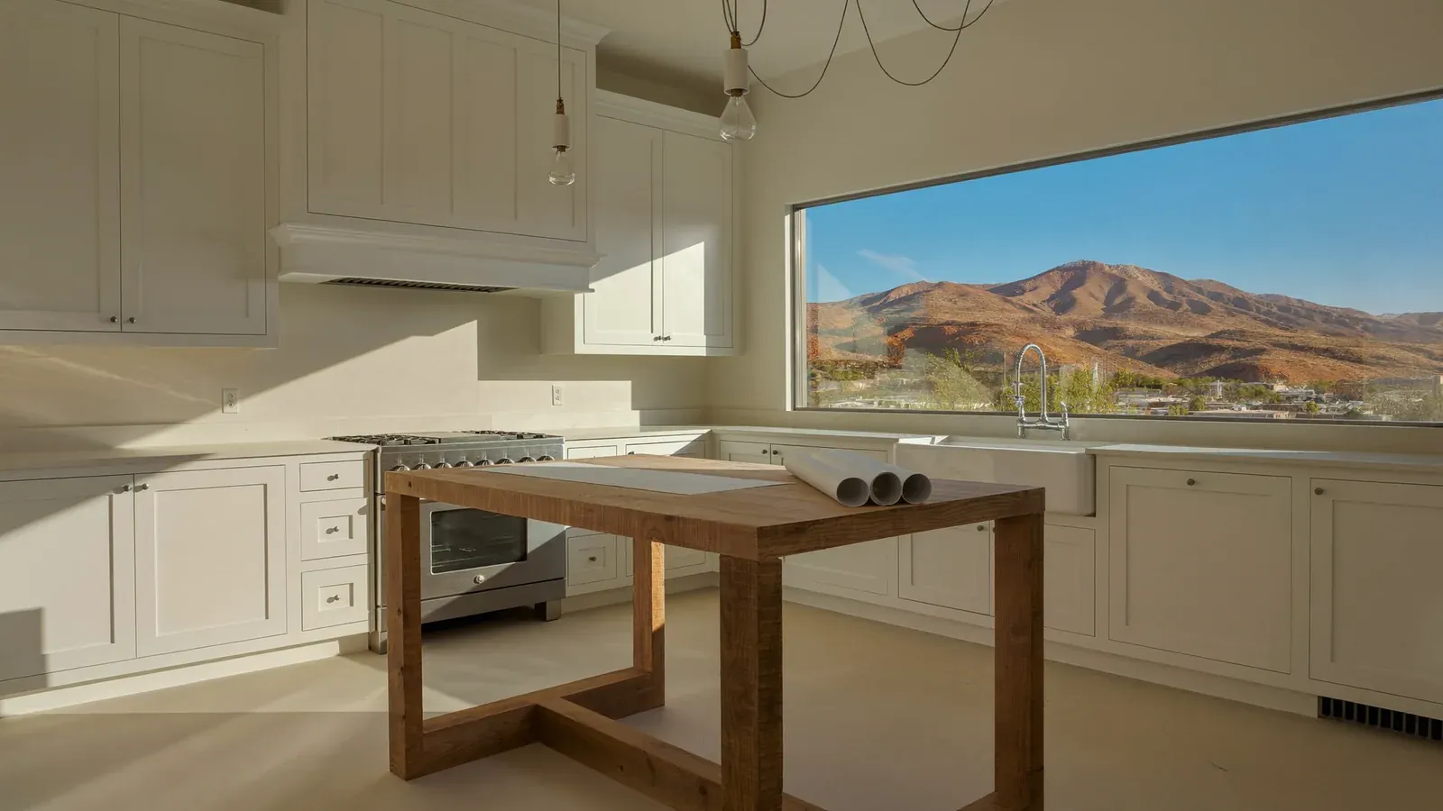 Kitchen mid-renovation in a Las Vegas home while remodeling permits are planned